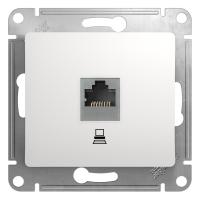 Розетка Глосса RJ 45 cat.5e механизм белый 