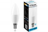 Лампа светодиодная ДСО 13 Вт E14 6400К Feron 