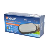 Светильник светодиодный СПП овал с датчиком движния12 Вт 4000К IP65 черный Volpe