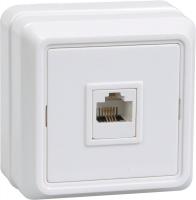 Розетка Олимп (Рим) 1ОП компьютерная RJ45 белая