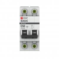Автомат ЭКФ Basic 2П 50А 4,5 кА хар-ка С (ВА 47-29)