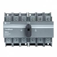 Рубильник 100А 3Р с рукояткой управления для прямой установки TwinBlock ЭКФ