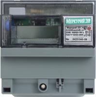 Счетчик Меркурий 201.4 10-80А 230В 1Ф,1Т,кл.т 1.0 на рейку ЖКИ