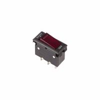 Минивыключатель автомат клавишный 220V 15A 3С RESET-OFF красный с подстветкой