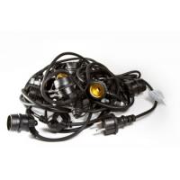 Гирлянда Белт-лайт 20 м + 1,5м сетевой шнур. 80 патронов UDL-K111 80/E27/20M IP65 BLACK BELT-LIGHT
