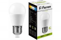 Лампа светодиодная ДШО 13 Вт E27 4000К Feron 