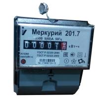 Счетчик Меркурий 201.7 1ф 1Т 5-60А 220В на дин