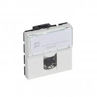 Розетка Mosaic RJ45 UTP Cat5e 1 мод белая