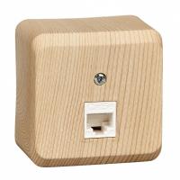 Розетка ДАЧА RJ45 кат 5е сосна