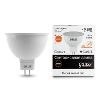 Лампа светодиодная MR16 7 Вт 220 В 3000К Gauss Elementary