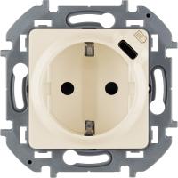 Розетка Инспирия 1СП с/з + USB сл. кость