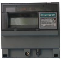Счетчик Меркурий 201.22 5-60А 230В 1Ф, 1Т, кл.т 1.0 PLCI на рейку ЖКИ