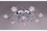 Люстра Лига света 8х60Вт Е14 D500х600 LED+галоген стекло
