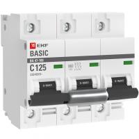 Автомат ВА47-100 3П 125А 10 кА хар-ка С ЭКФ Basic