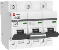 Автомат ВА47-100 3П 25А 10 кА хар-ка С ЭКФ Basic