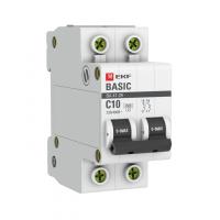 Автомат ЭКФ Basic 2П 10А 4,5 кА хар-ка С (ВА 47-29)