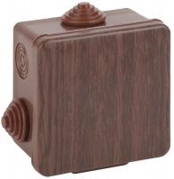 Коробка 100х100х50 IP55 дуб (темное дерево) (18 шт/упак)