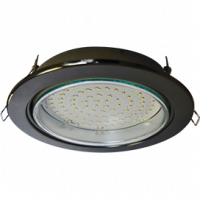 Светильник точ. Ecola GX70 без рефл. Черный хром 53x151