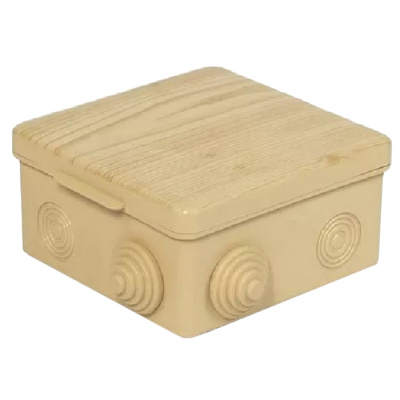 Коробка 100х100х50 IP55 сосна (светлое дерево) (18 шт/упак)
