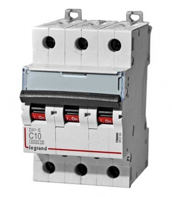 Автомат LEGRAND DX 3P 10A D 6кА